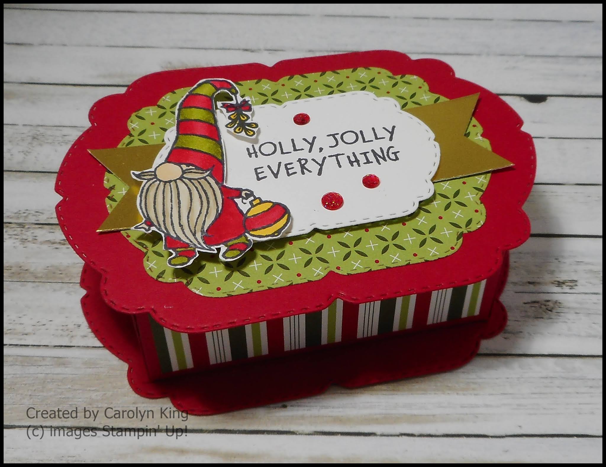Carolyn King Christmas Gnome Box