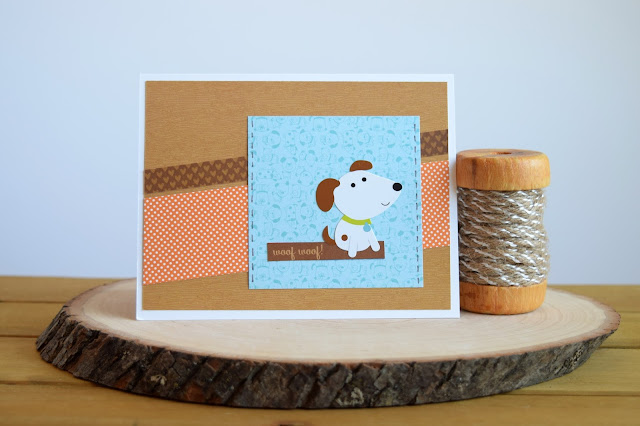 Dog Themed Card by Jess Gerstner featuring Doodlebug Puppy Love