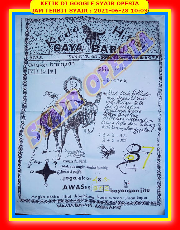 Syair Sdy Hari Ini Senin 28 Juni 2021 Opesia Official Syair Sdy Hari Ini Senin 28 Juni 2021 Opesia Official