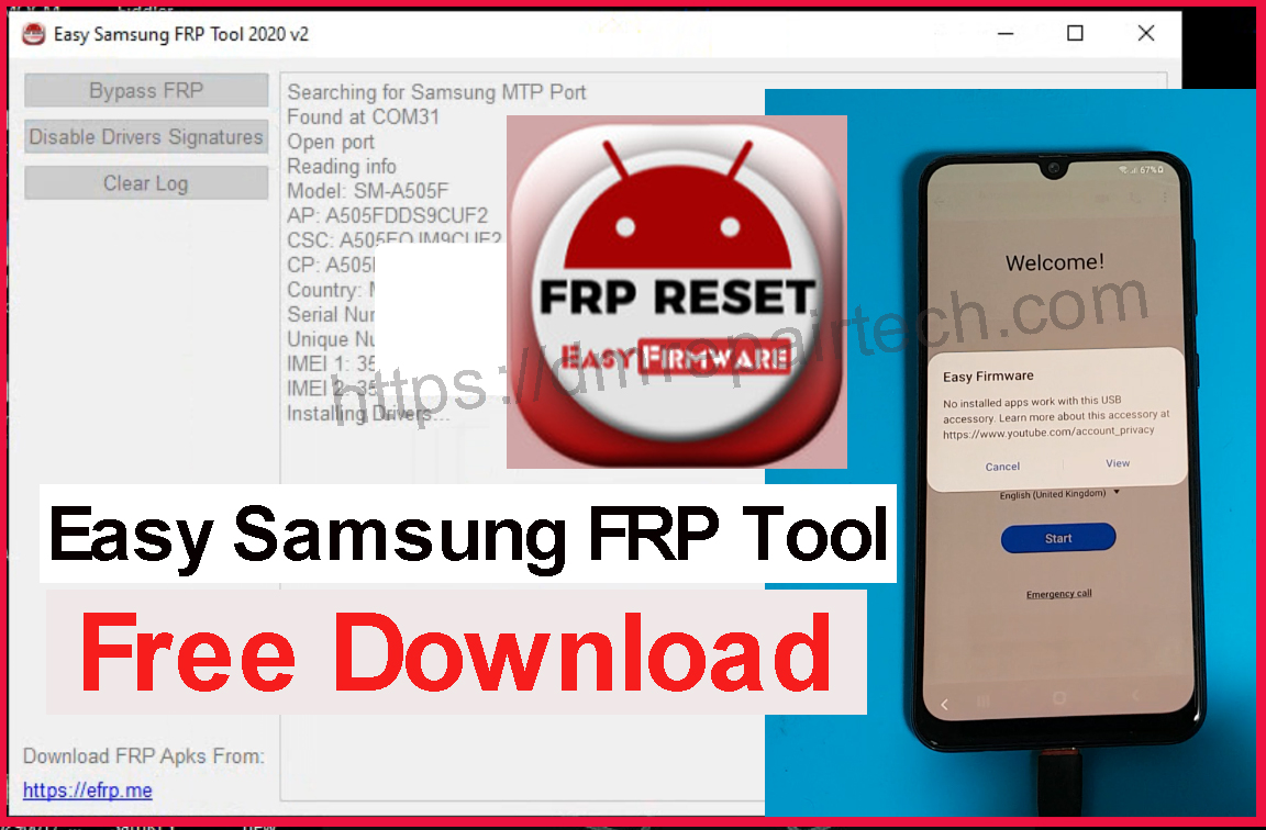 Samsung FRP Tool 2020. Easy Samsung FRP Tool. Easy Samsung FRP Tool 2020 v2. Samsung FRP Bypass Tool PC dmrepairtech.
