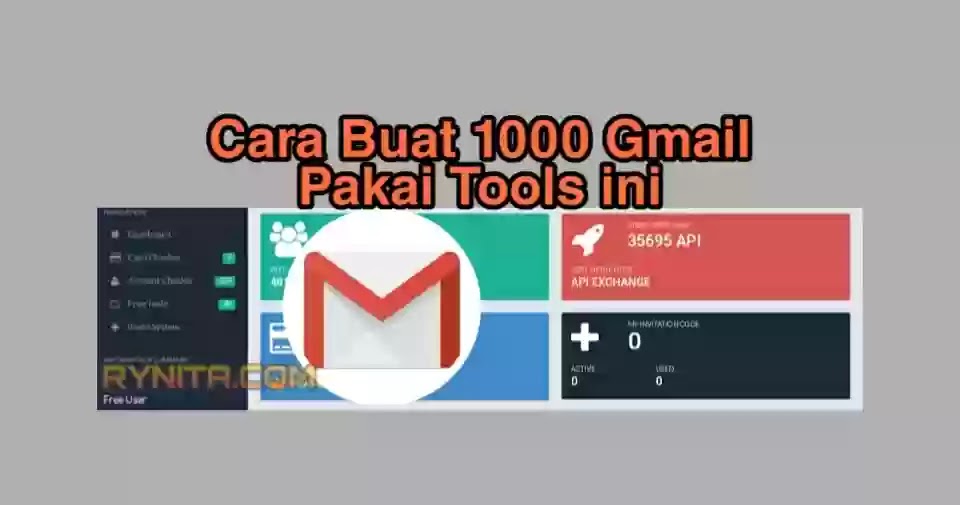 Cara Membuat 1000 Akun Gmail  Tanpa Verifikasi - Rynita.Com