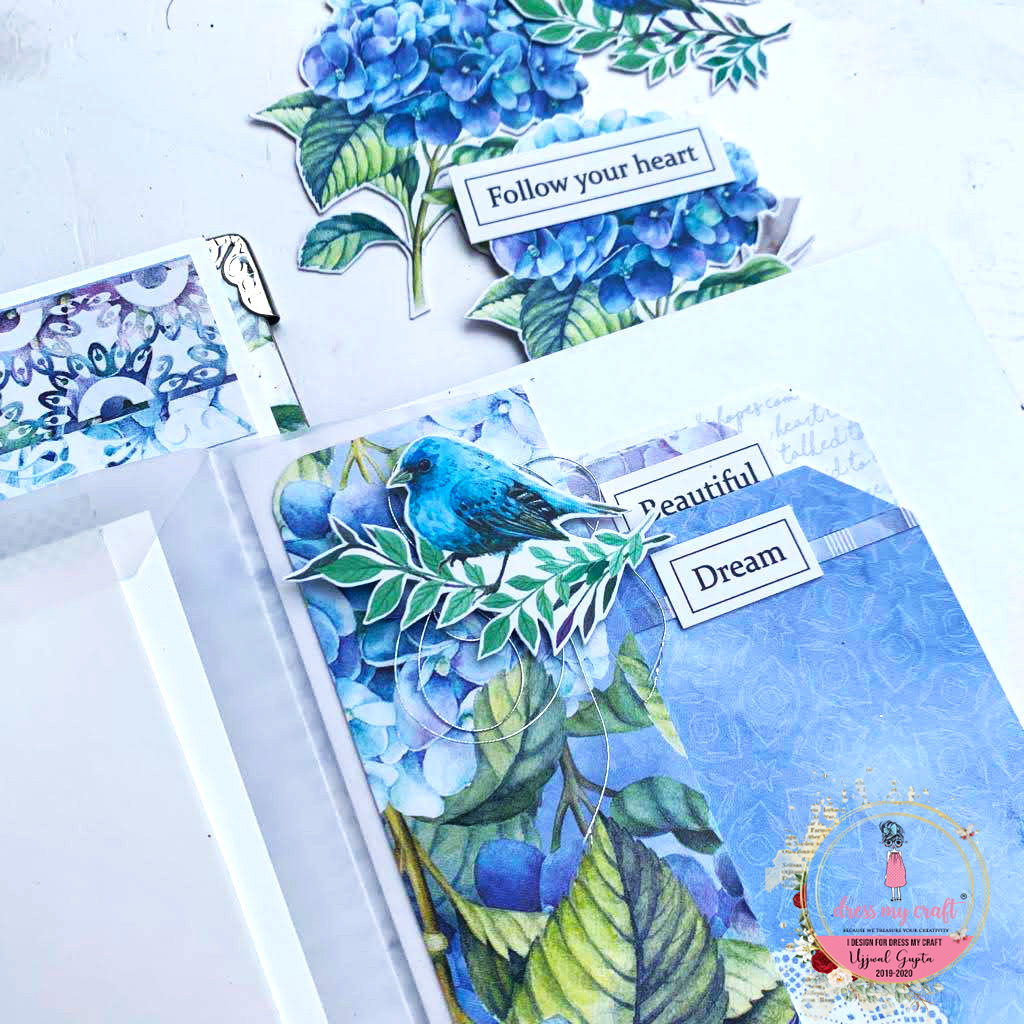 Dress My Craft Beautiful Love Mini Album Feat. Hydrangea Lawns Paper