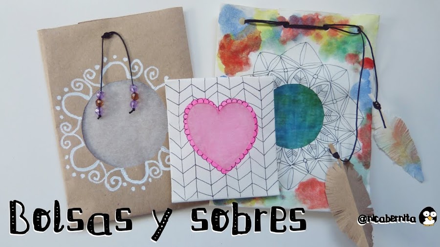 bolsas y sobres de papel para regalo, dulces, caramelos NICA BERNITA
