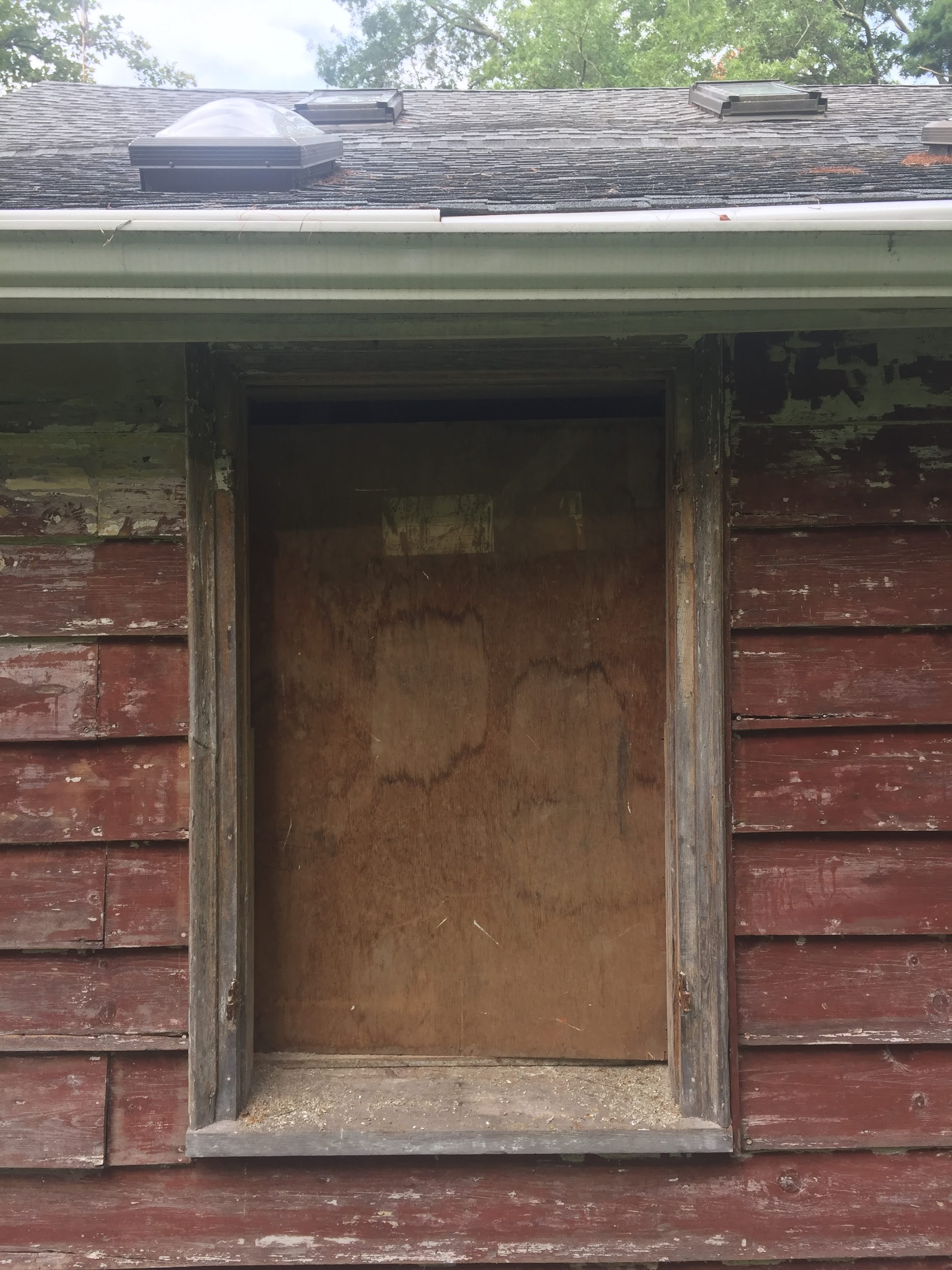 An Old Farm Wavy Glass Windows