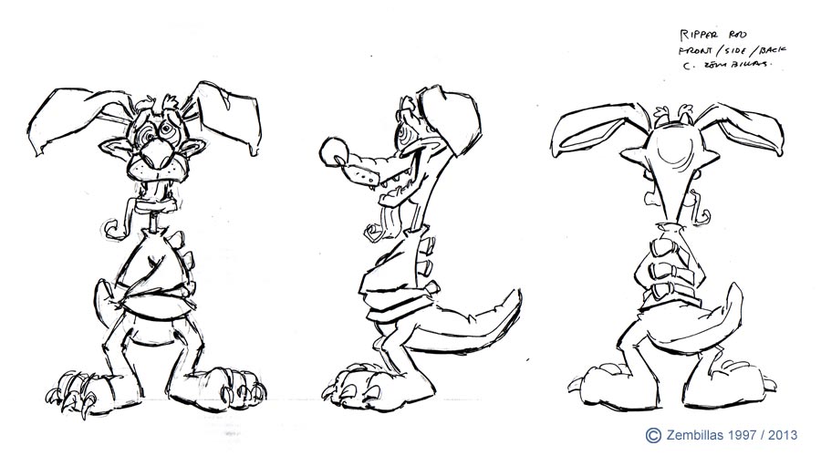 Charles Zembillas: Crash Bandicoot - Ripper Roo rotations