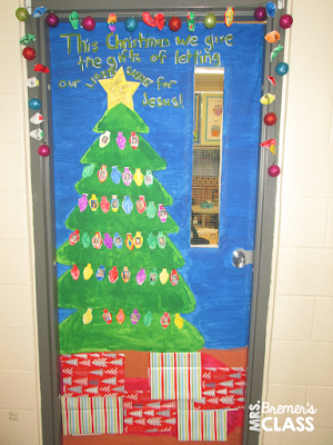 A tour of Christmas classroom door decorations around my school!