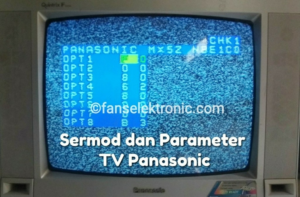Data Parameter Menu Servis TV Panasonic TC2088
