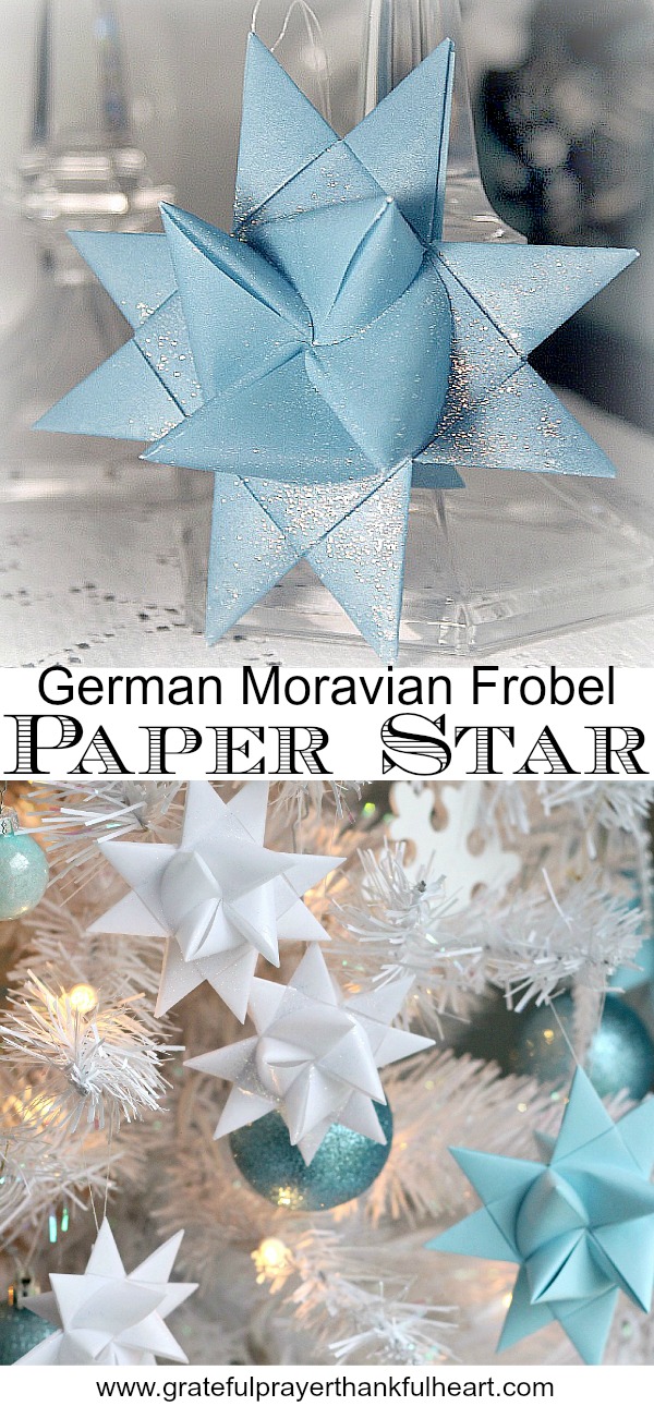 Paper German Star Video Tutorial (6) Grateful Prayer Thankful Heart