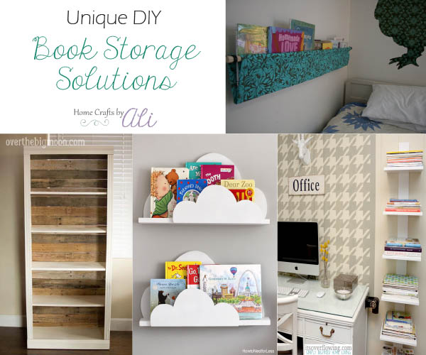 Unique DIY Book Storage Solutions - Home Crafts by Ali