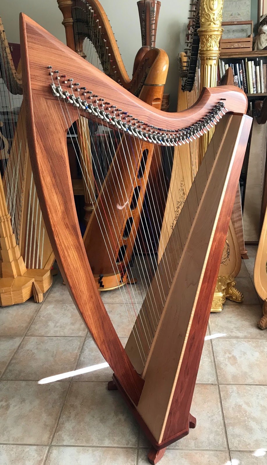 HARP IN LA HARP INFO 2 TRIPLETT ECLIPSE STAVEBACK (38) LEVER HARP 09416