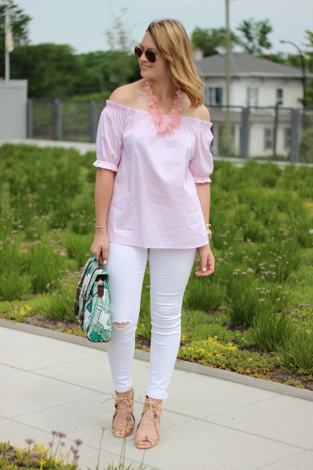 The Black Barcode Baby Pink & Banana Leaves