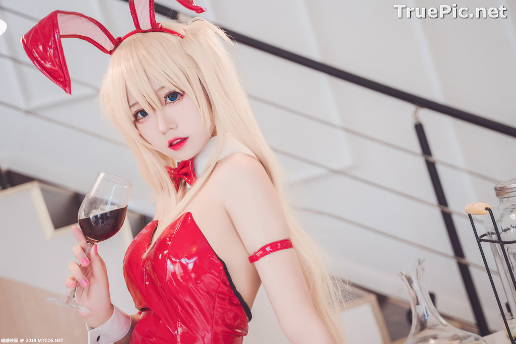 Image [MTCos] 喵糖映画 Vol.021 – Chinese Cute Model – Red Bunny Girl Cosplay - TruePic.net - Picture-17