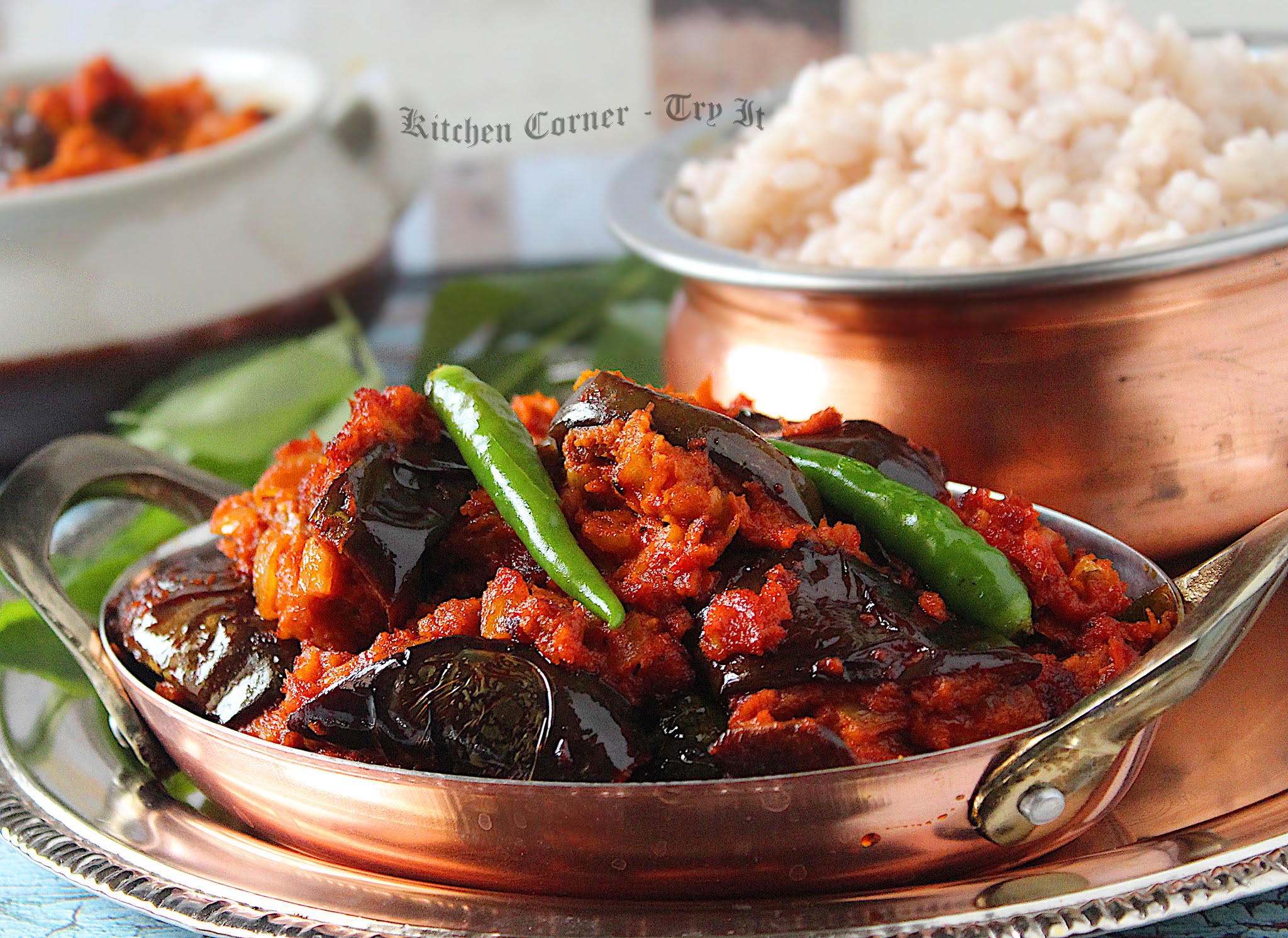 Vazhuthananga Thakkali Curry/Baby Brinjal/Eggplant Tomato Curry