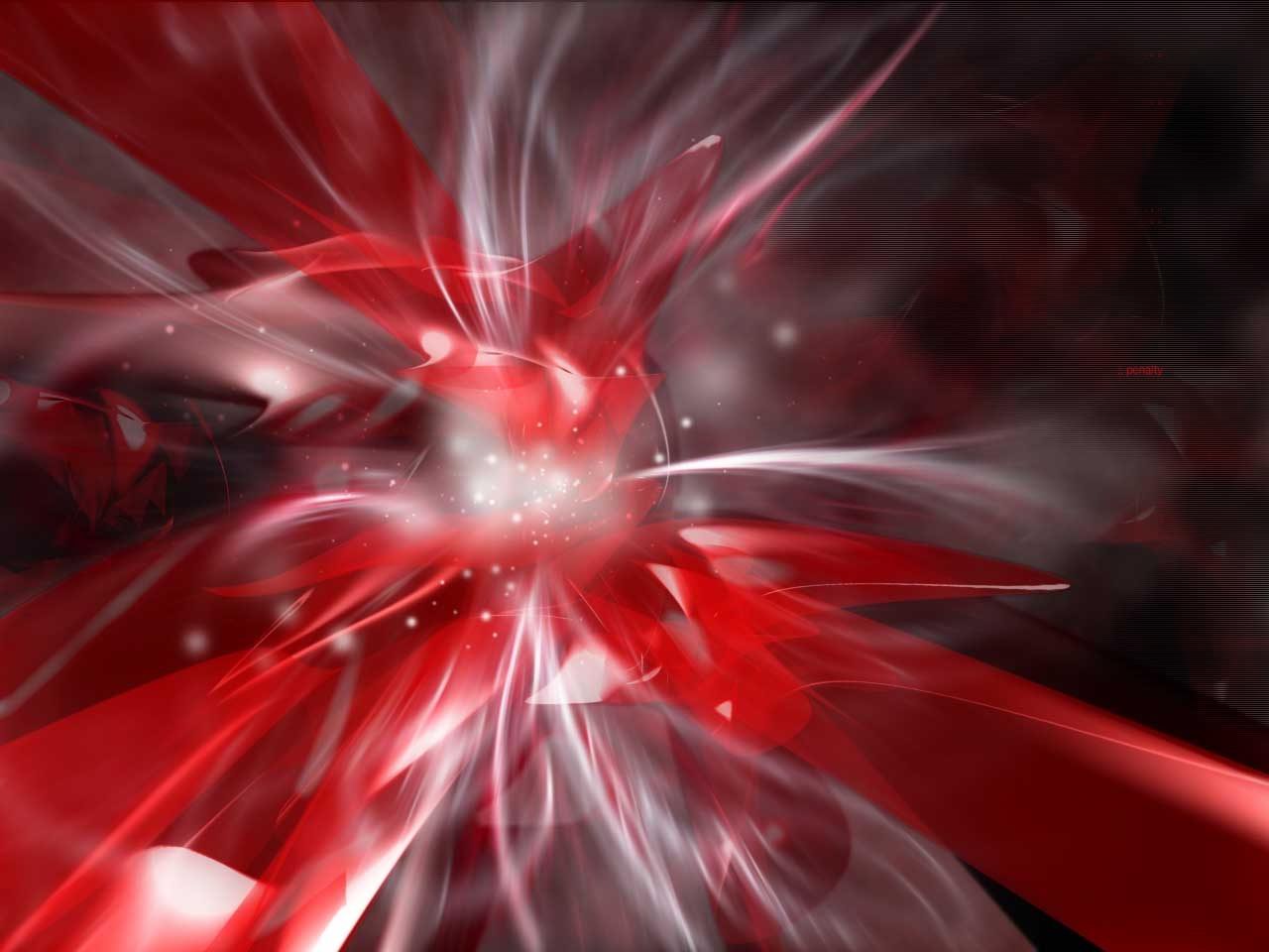 Real Wallpapers 3D Abstract Red Wallpaper