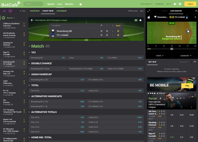 Betcafe24 Live Betting Betcafe24 Live Bets