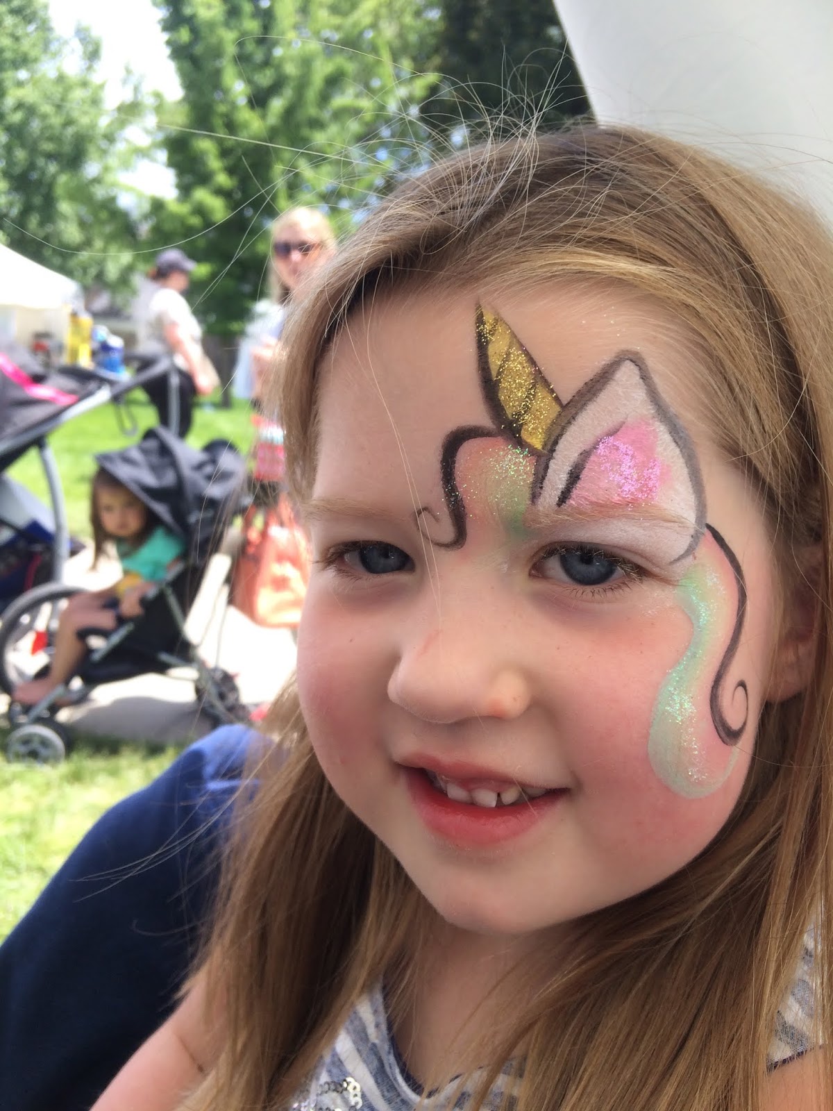 Simple Unicorn Face Paint