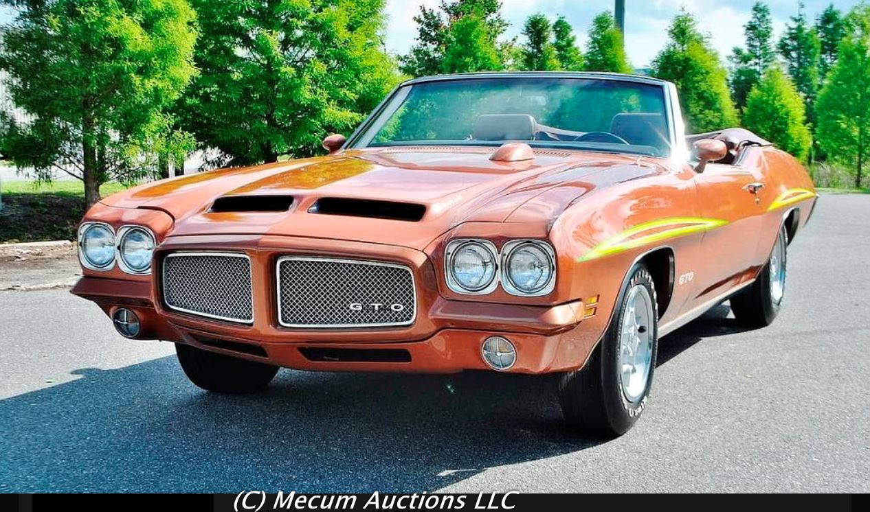 Phscollectorcarworld On The Block 1971 Gto Convertible Update With Sold Price