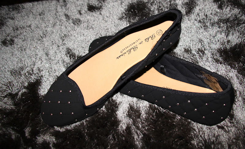 studded ballerina flats