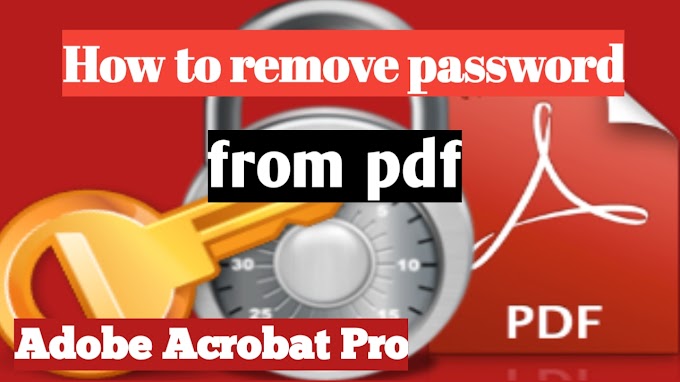 How to remove password from pdf | remove password from pdf