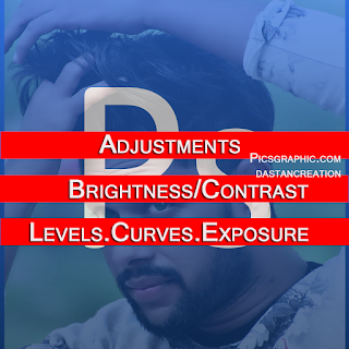 Exposure, ब्राइटनेस और कंट्रास्ट सेट करना, फोटोशॉप में कर्व, how to use curve option,how to adjust levels in Photoshop Hindi notes,फोटोशॉप, adjustments,
