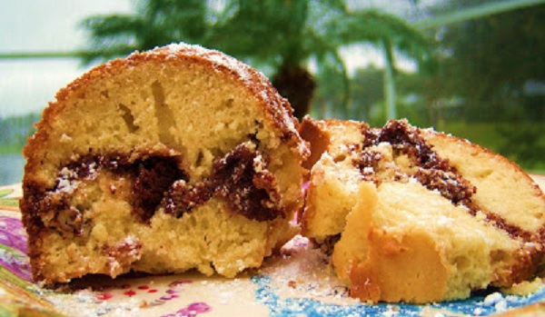 Sour Cream Coffee Cake old fashioned vintage cinnamon sour cream coffee cake with a delicious nut filling