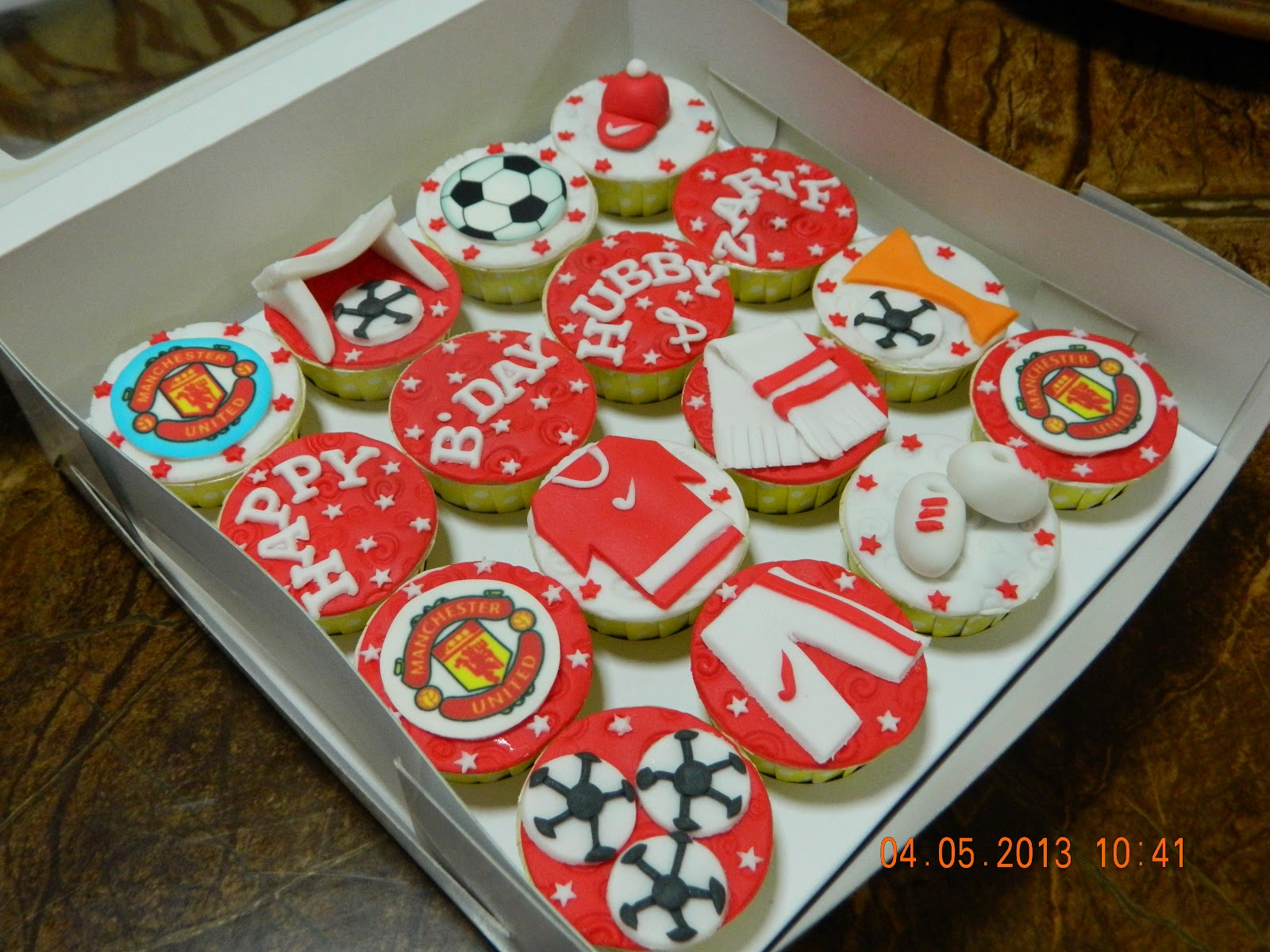 Mybabydeco Cupcakes Manchester United