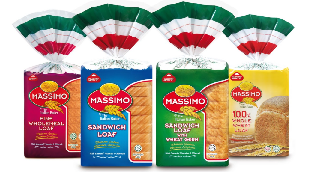 Roti Sandwic Massimo kini dengan pembungkusan Tamper-Evident, pertama di Malaysia.
