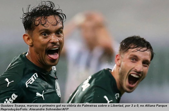 www.seuguara.com.br/Gustavo Scarpa/Palmeiras/Copa Libertadores 2020/