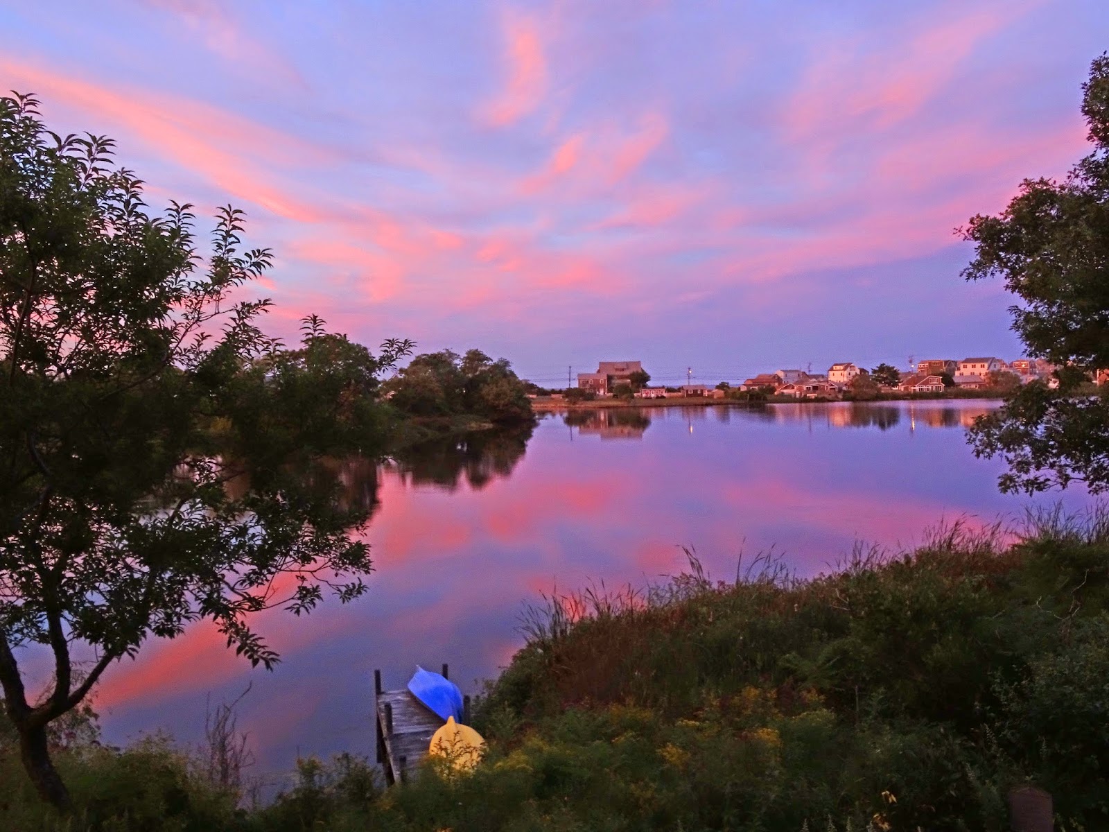 Joe's Retirement Blog Sunset, Bartlett Pond, Manomet, Plymouth
