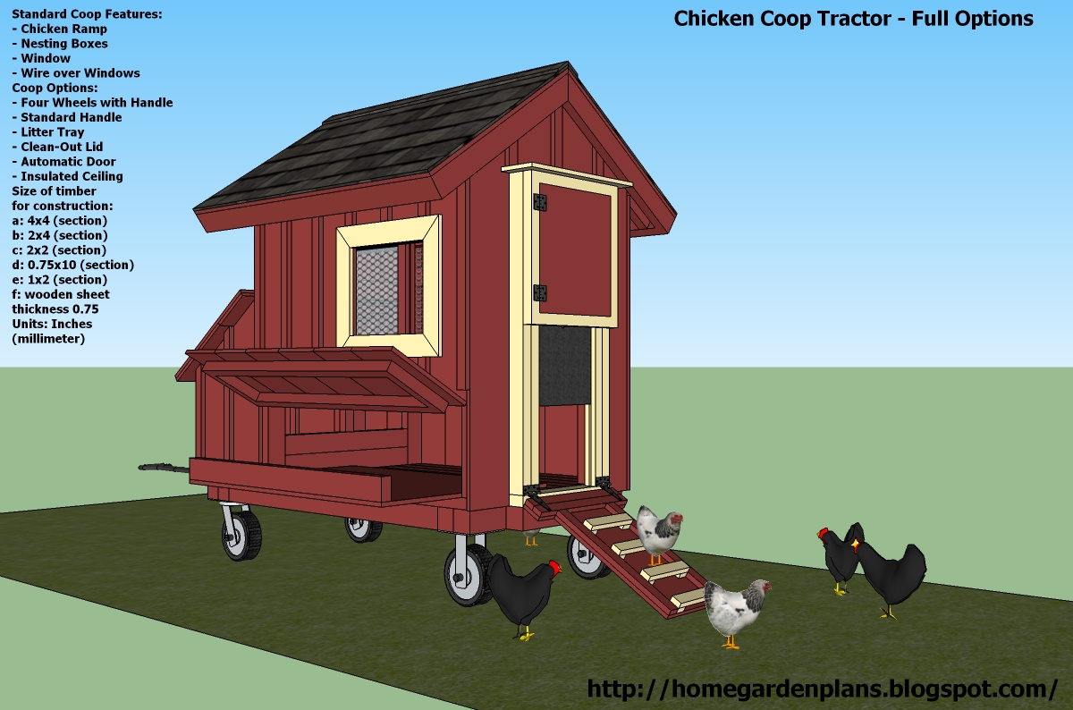 Chicken Co-op Tractor Plans Free