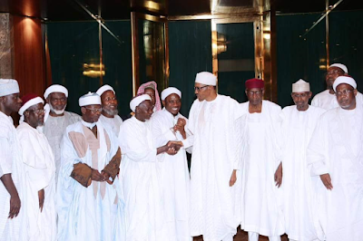 1a9 Photos: Pres, Buhari receives in audience the Council of Abuja Imams