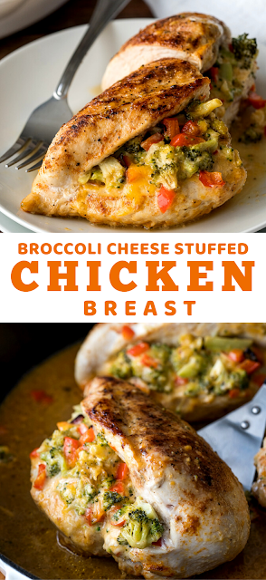 Broccoli Cheese Stuffed Chicken Breast