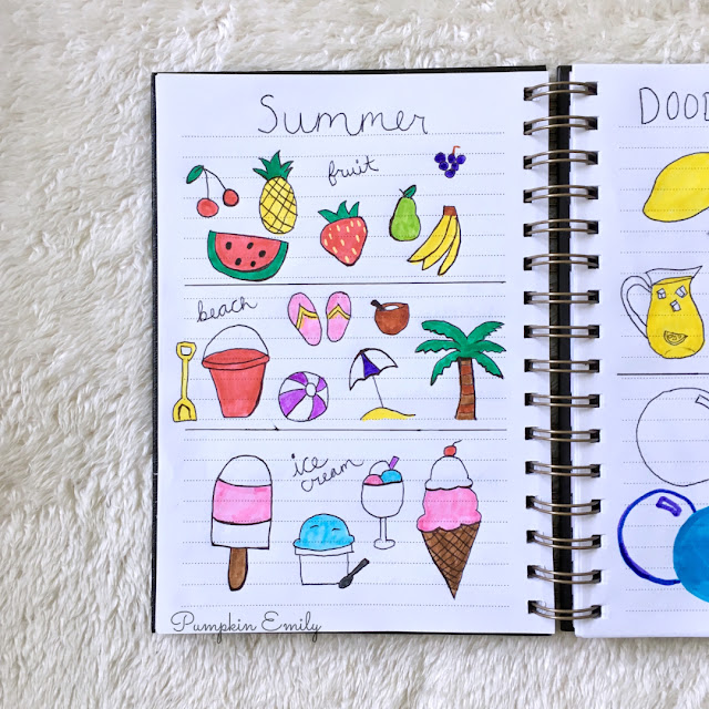 Ocean Bullet Journal Doodle Ideas Pumpkin Emily