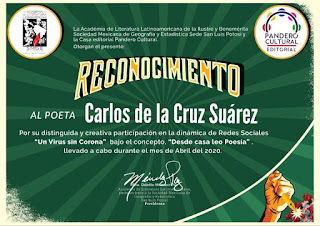 La Academia de Literatura Latinoamericana Carlos de la Cruz Suárez