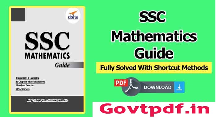 SSC Mathematics Guide by Disha Publication Free PDF SSC Mathematics Guide by Disha Publication Free PDF
