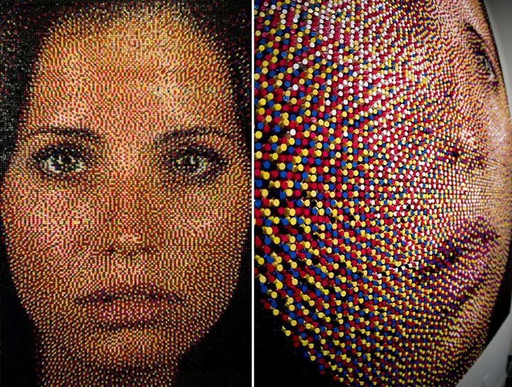 Push Pin Portrait Simply Creative: Push Pin Art by Eric Daigh