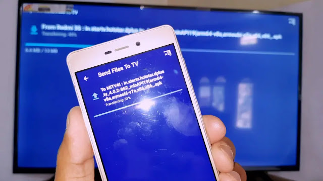 sending hotstar old version apk file sending hotstar by send files to tv