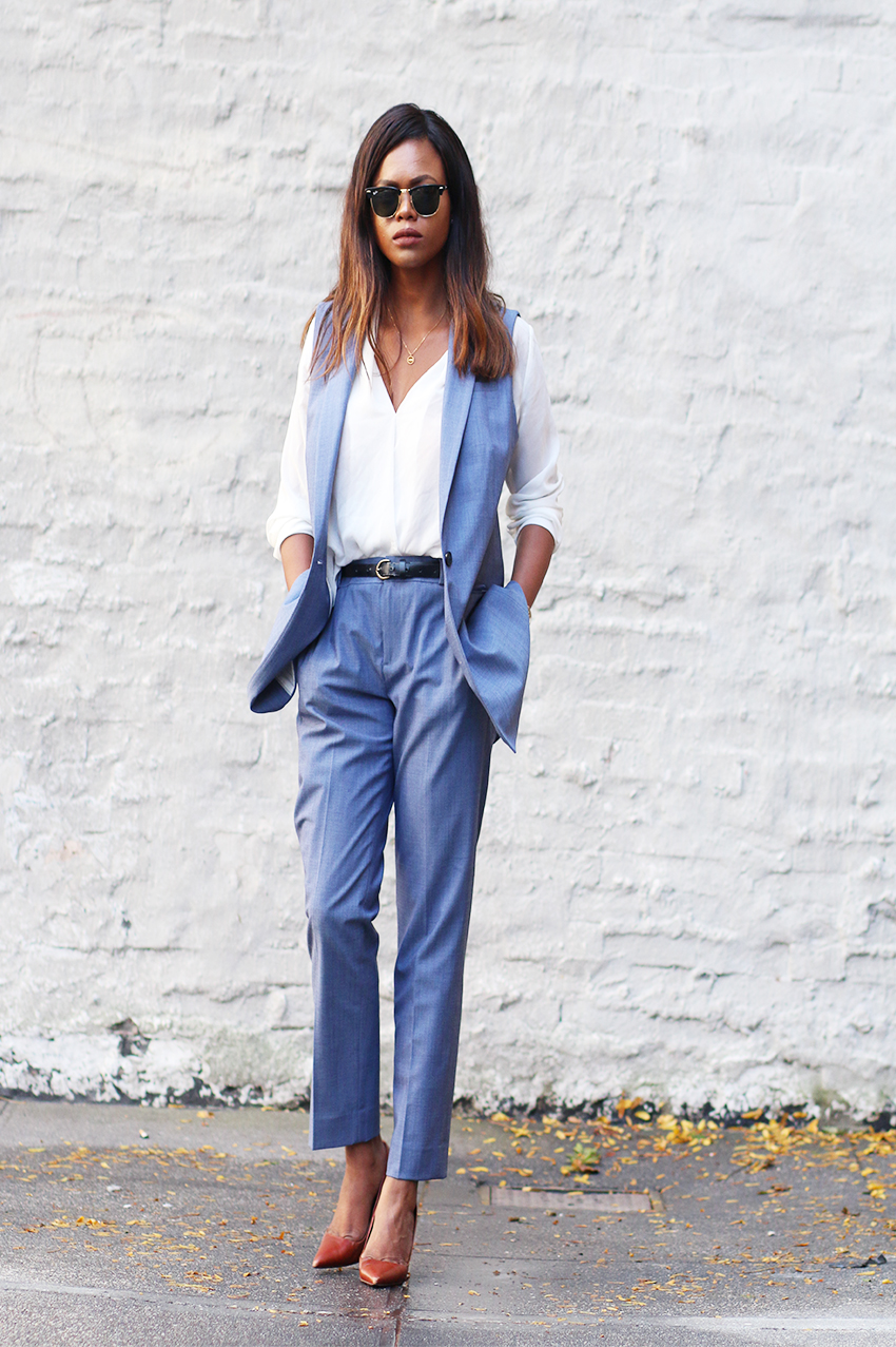 DadouChic Banana Republic Chambray Suit