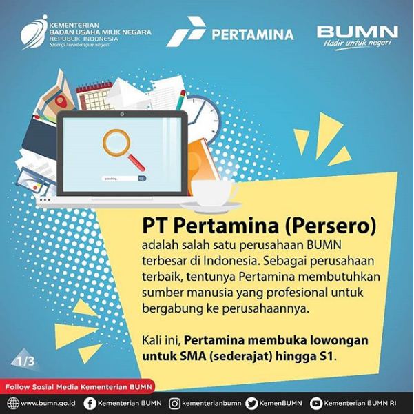 Lowongan Kerja PT. Pertamina - Lowongan Kerja Terbaru Indonesia 2021