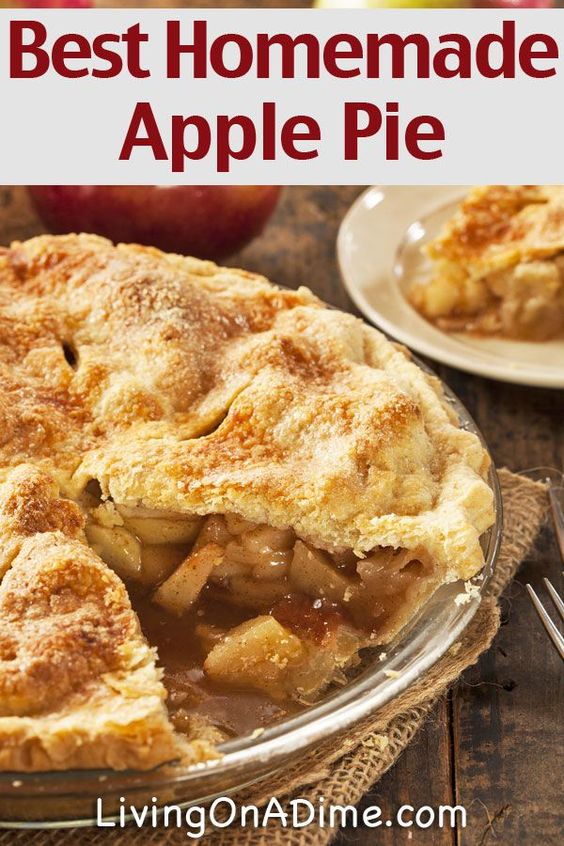 This is the Best Homemade Apple Pie Recipe you will ever taste! It has been in our family for generations and it's sure to please your family and friends!