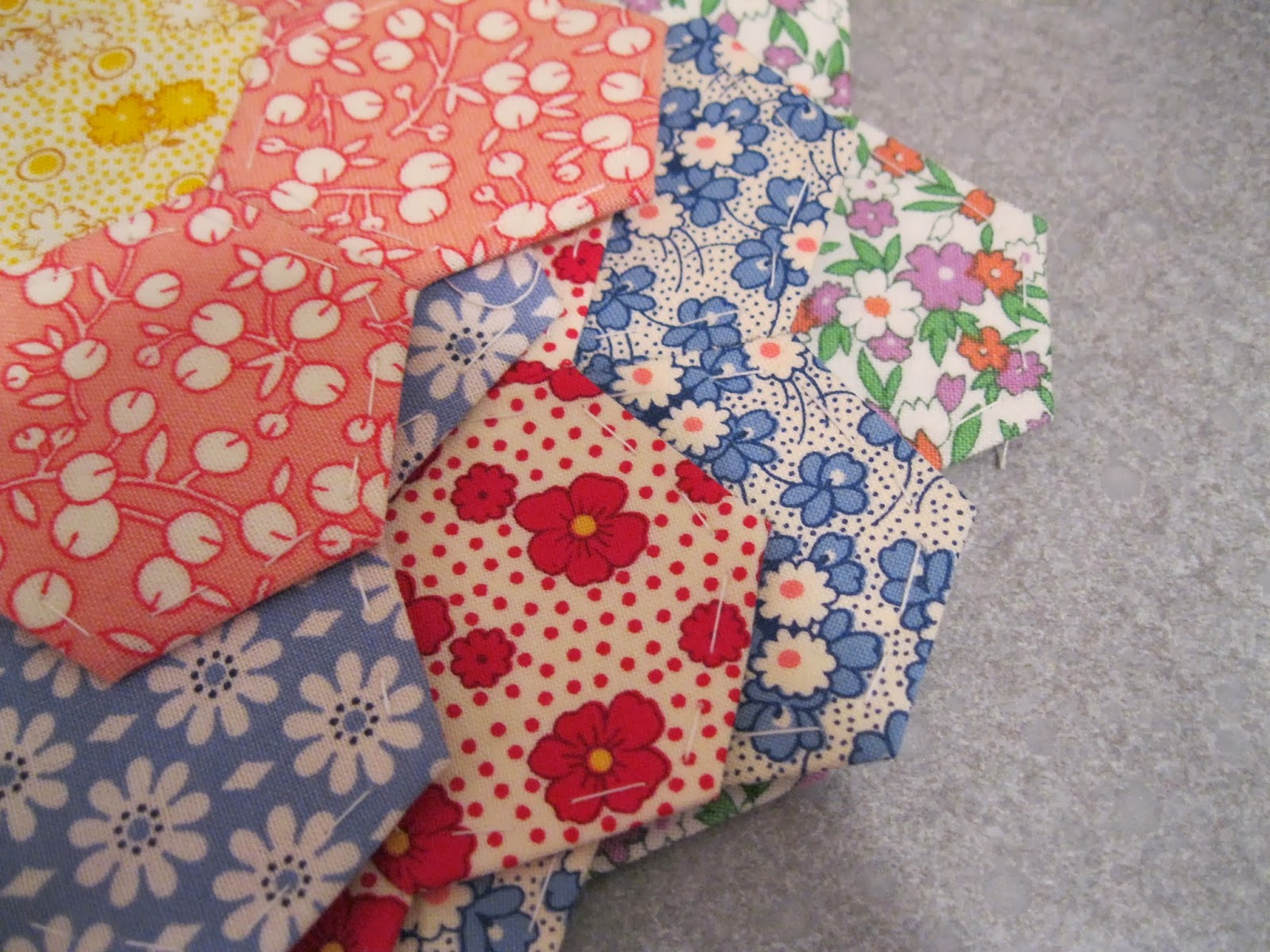 Apron History Hexagon Quilt Update 3