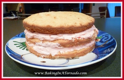 White Chocolate Peppermint Cake | recipe developed by www.BakingInATornado.com | #recipe #dessert