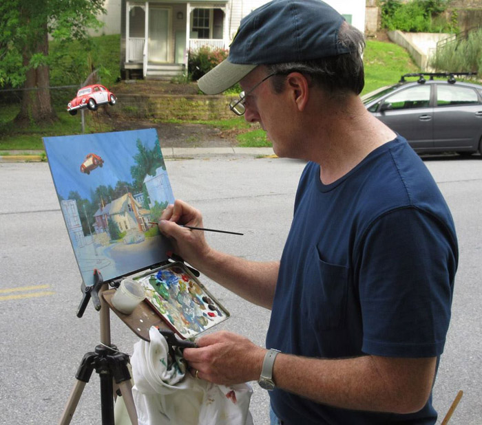 Plein air easel review by Armand Cabrera: a Take It Easel user