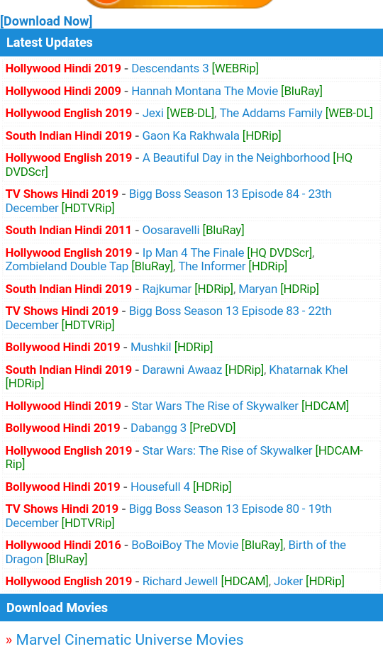Filmyzilla 2020 South indian Movie , Bollywood Movie , Hollywood