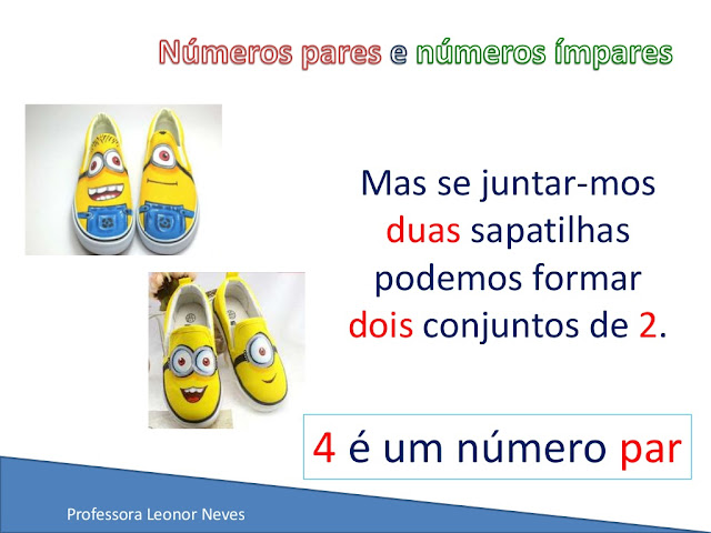 NÚMEROS PARES E NÚMEROS ÍMPARES