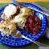 Cranberry, Chicken, Spinach and Leek Enchiladas