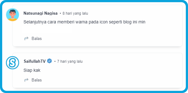 Cara Memberi Warna Pada Icon Blog