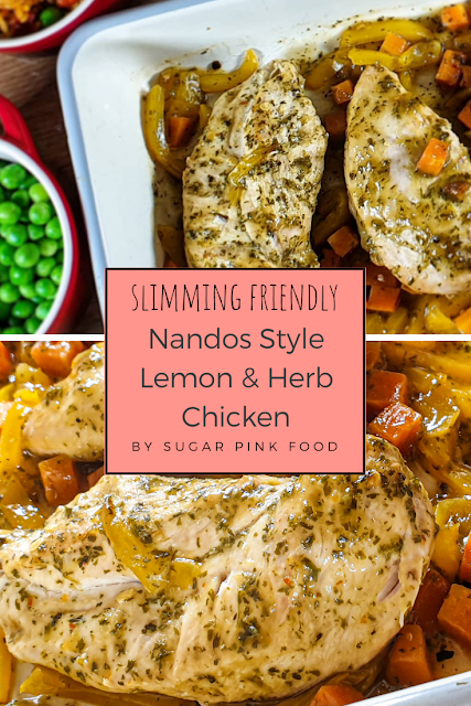 Nandos Style Lemon & Herb Chicken recipe picture, slimming world, healthy, pinterest image