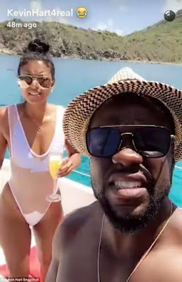 1 Kevin Hart and Eniko Parrish honeymoon in St Bart's (photos)