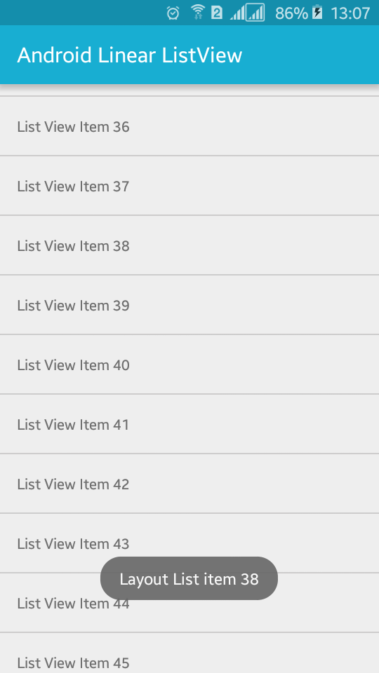 Android Linear ListView Example Viral Android Tutorials, Examples